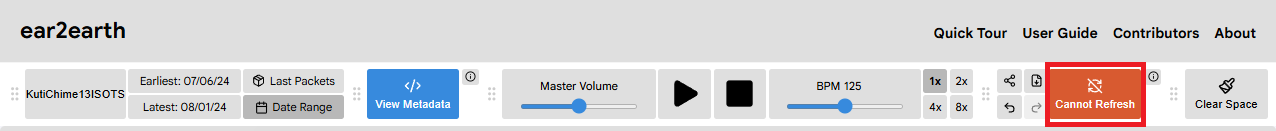 packets cannot be refreshed